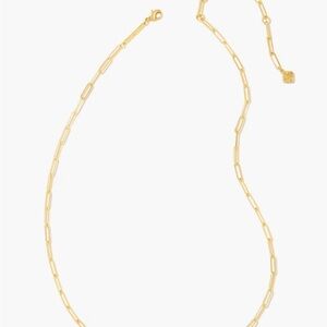 Courtney Paperclip Necklace in Gold